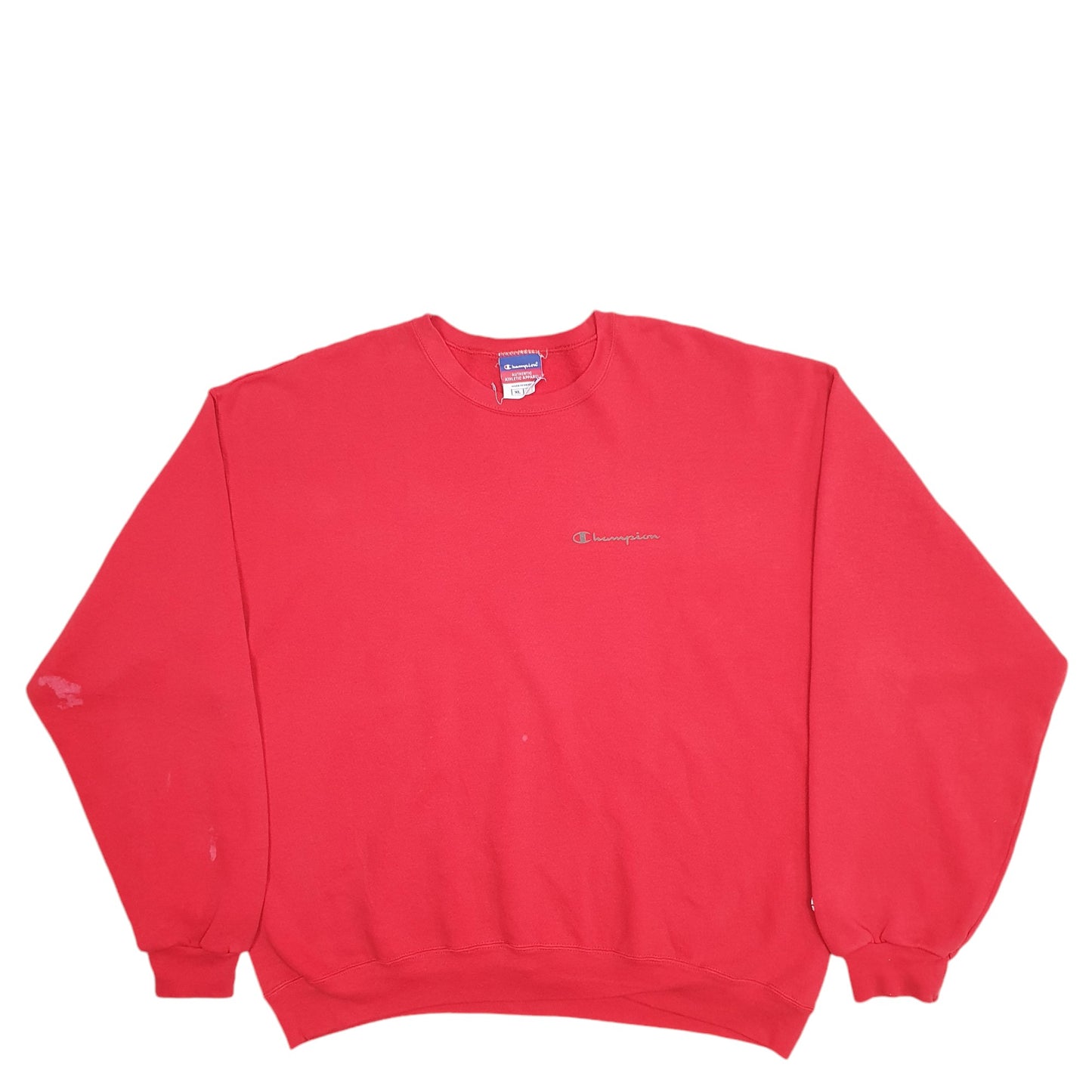 Mens Red Champion  Crewneck Jumper