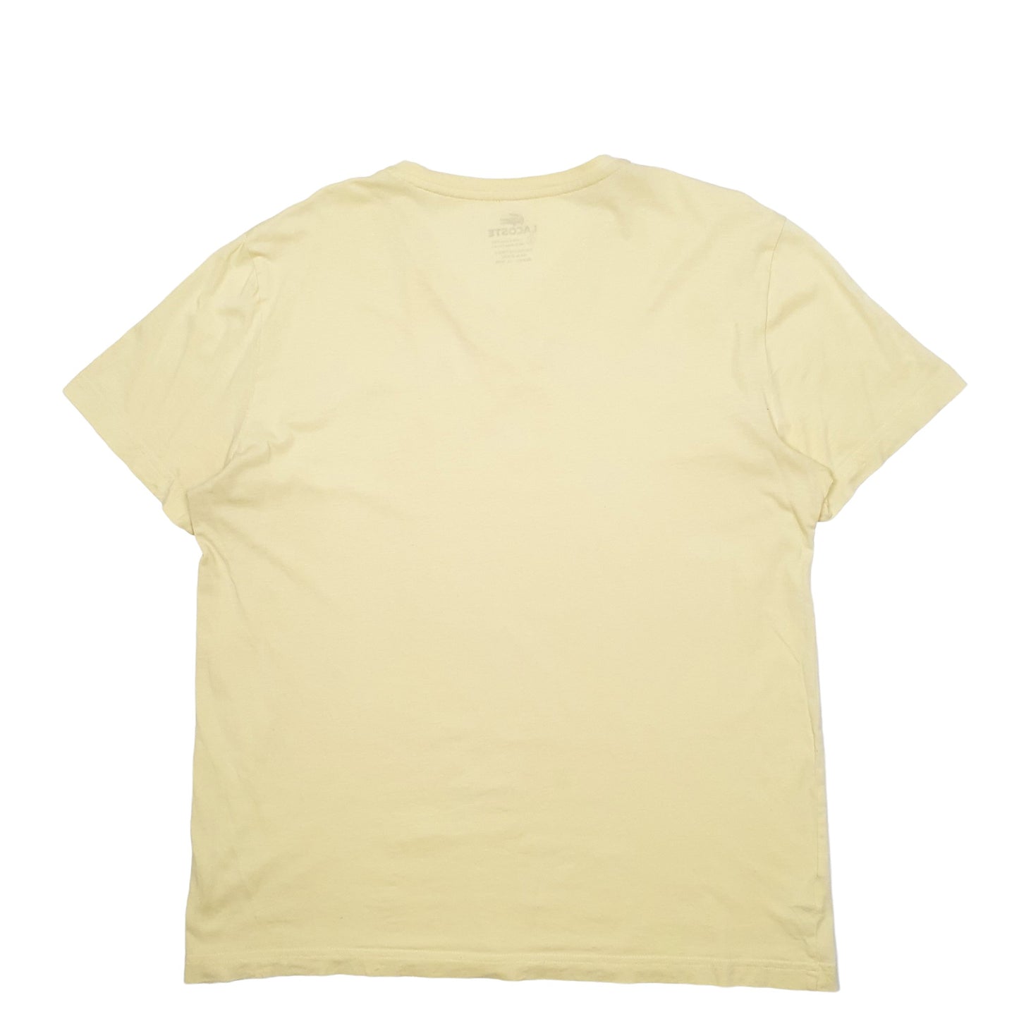 Mens Yellow Lacoste  Short Sleeve T Shirt