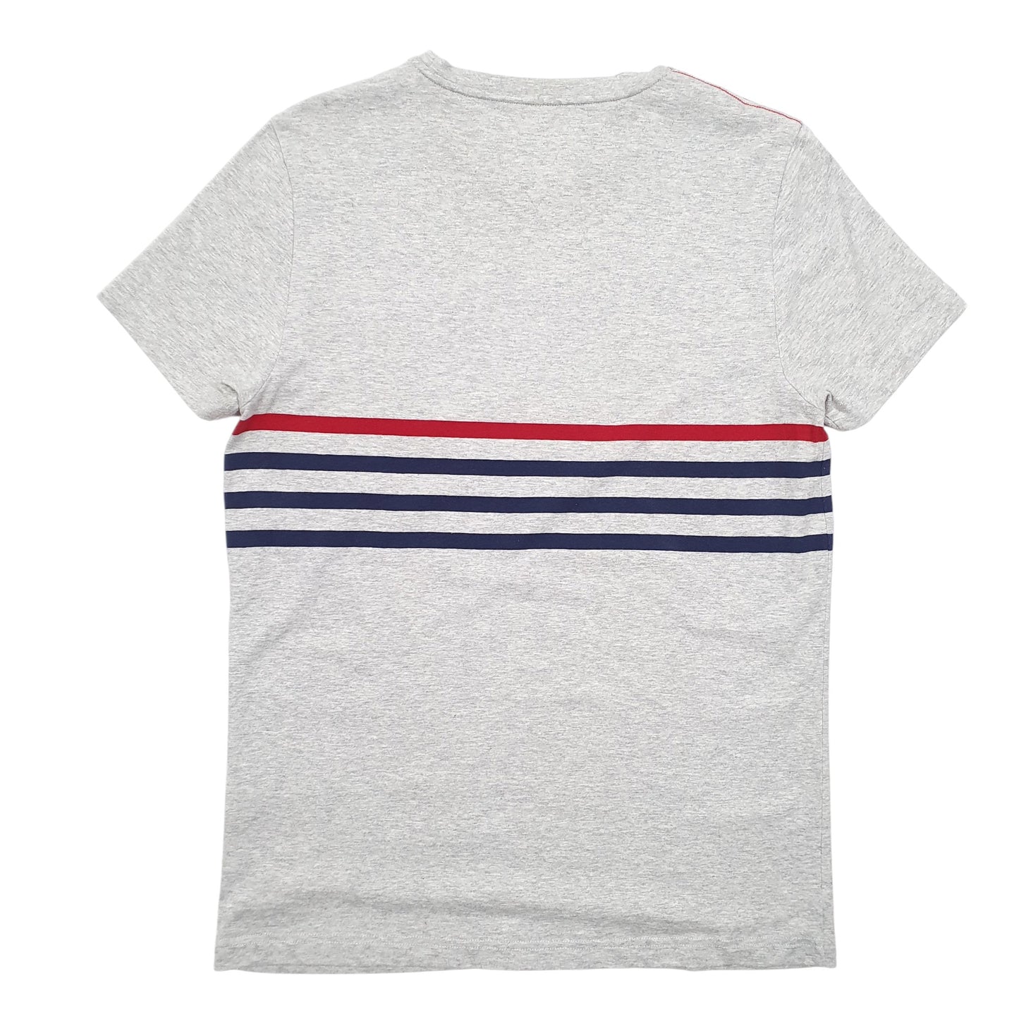 Mens Grey Tommy Hilfiger Pocket Striped Short Sleeve T Shirt