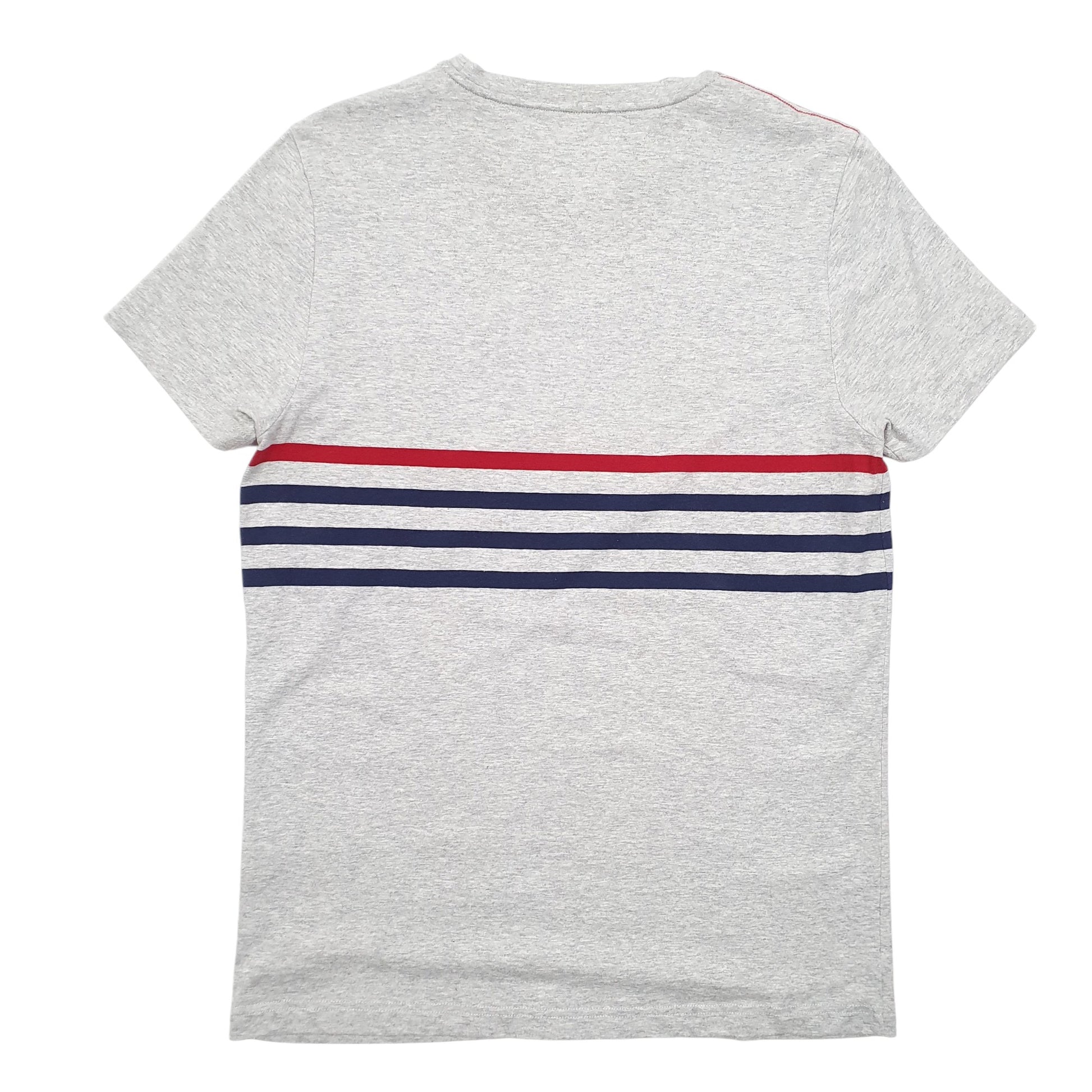 Mens Grey Tommy Hilfiger Pocket Striped Short Sleeve T Shirt