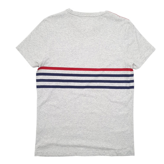 Mens Grey Tommy Hilfiger Pocket Striped Short Sleeve T Shirt