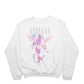 Mens White Nirvana Grunge Crewneck Jumper