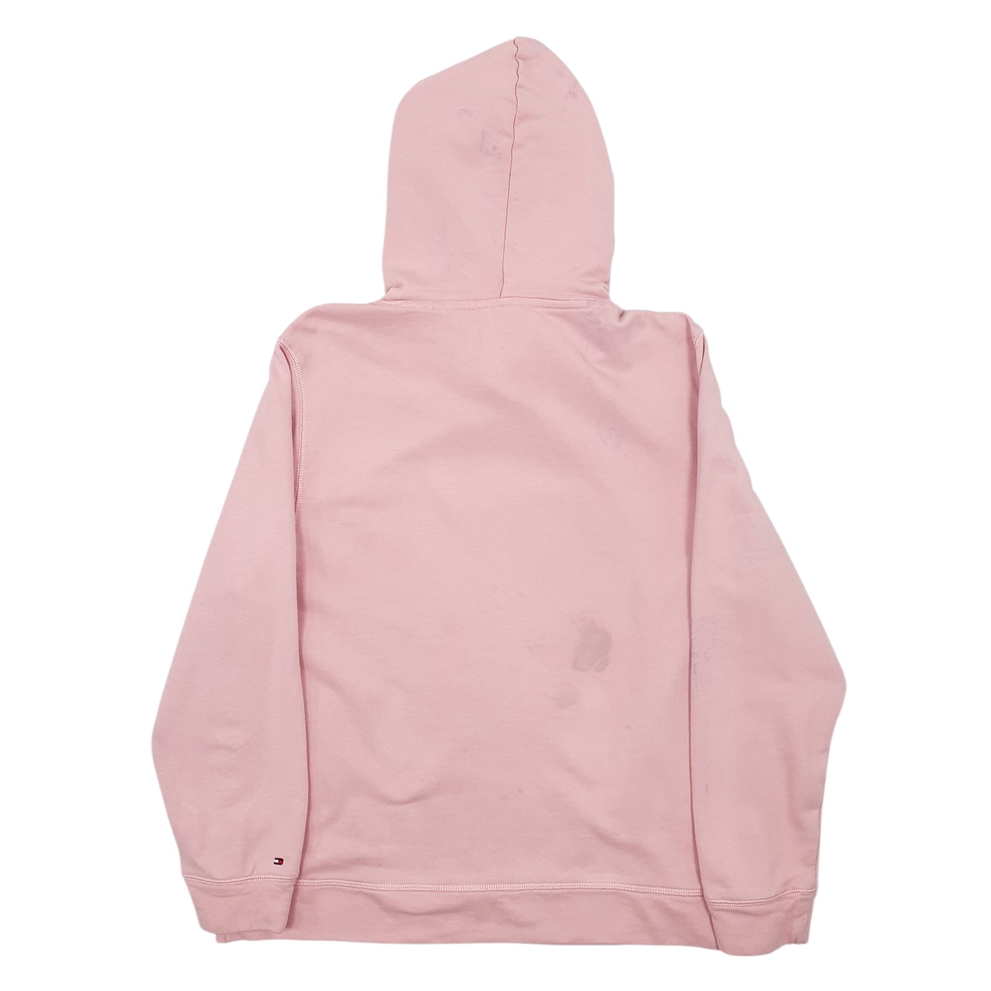 Womens Pink Tommy Hilfiger Spellout Hoodie Jumper