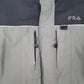 Mens Grey Fila Hooded  Coat