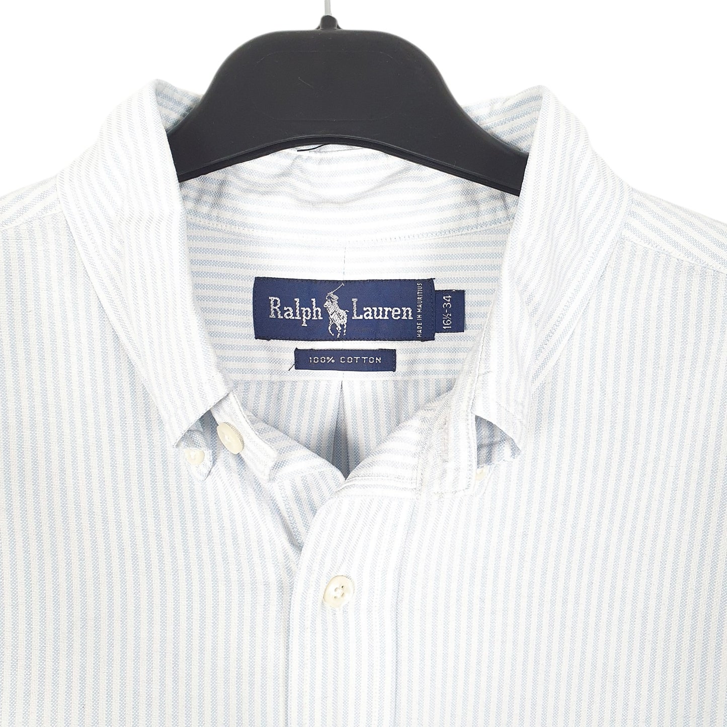Mens White Ralph Lauren Oxford Long Sleeve Shirt
