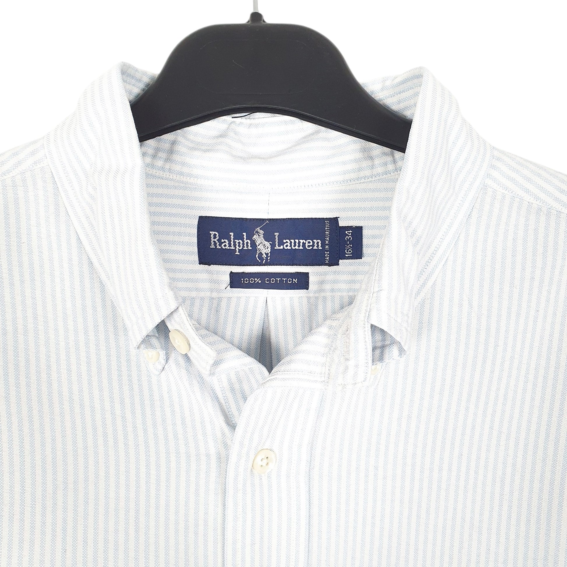 Mens White Ralph Lauren Oxford Long Sleeve Shirt