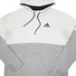 Mens White Adidas  Hoodie Jumper