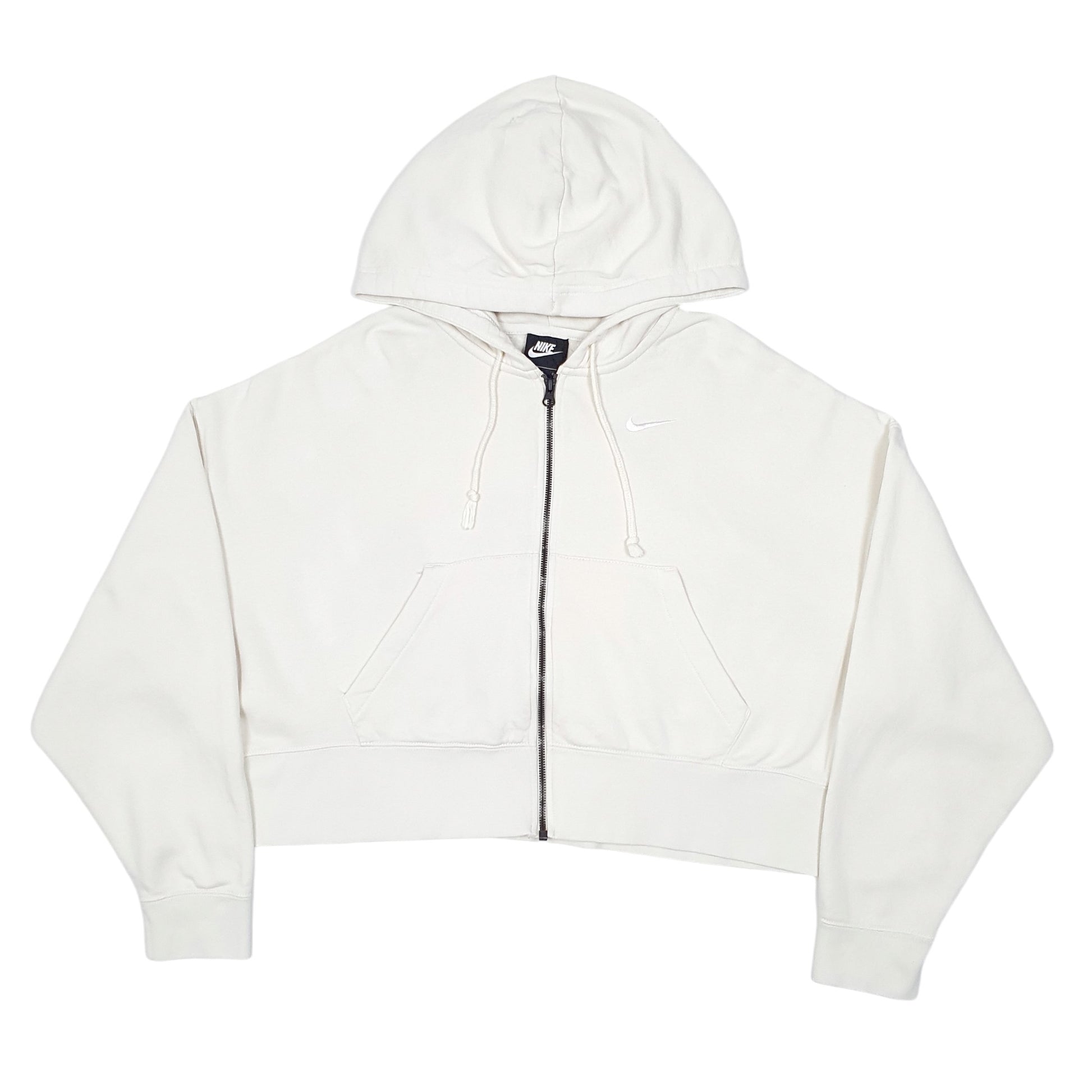 Nike Cropped Oversized Zip Hoodie Womens Nike Cream Full Zip