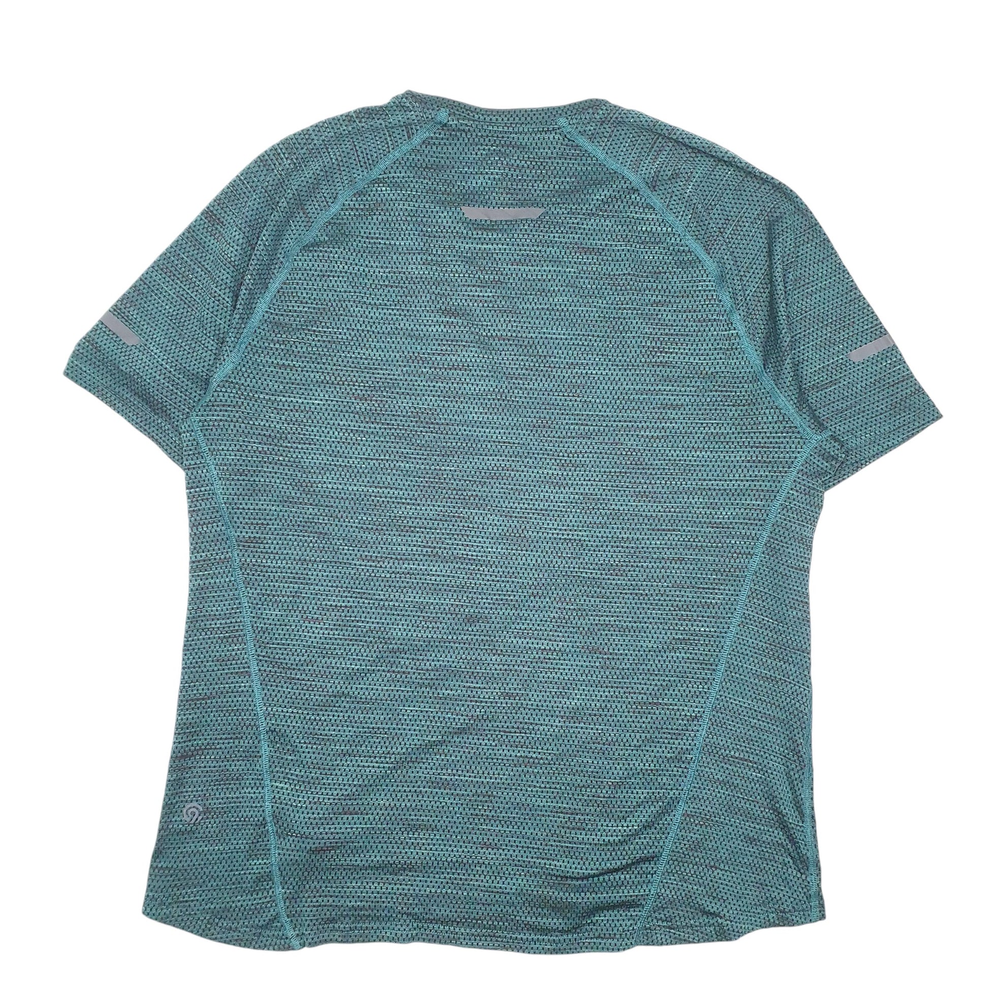 Mens Green Champion Running Active Workout Gym Short Sleeve T Shirt