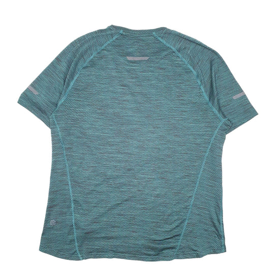 Mens Green Champion Running Active Workout Gym Short Sleeve T Shirt