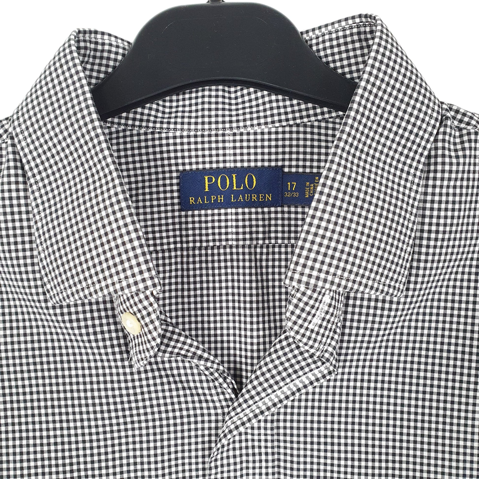 Mens Black Polo Ralph Lauren Oxford Long Sleeve Shirt