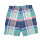 Mens Navy Nautica Madras Trimmer Summer Chino Shorts