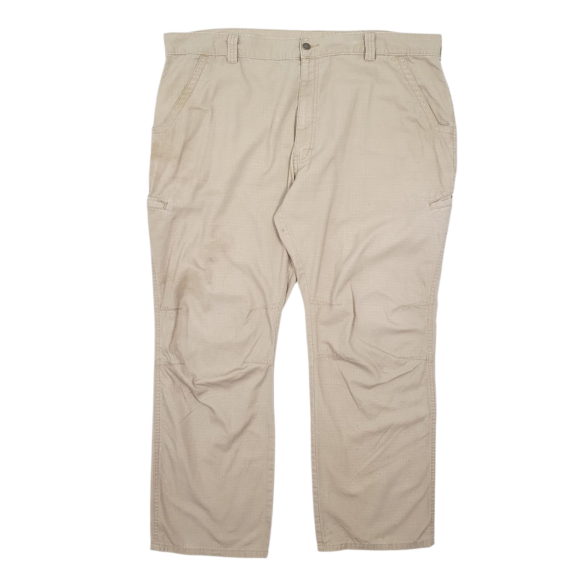 Mens Beige Dickies Rip-Stop Chino Trousers