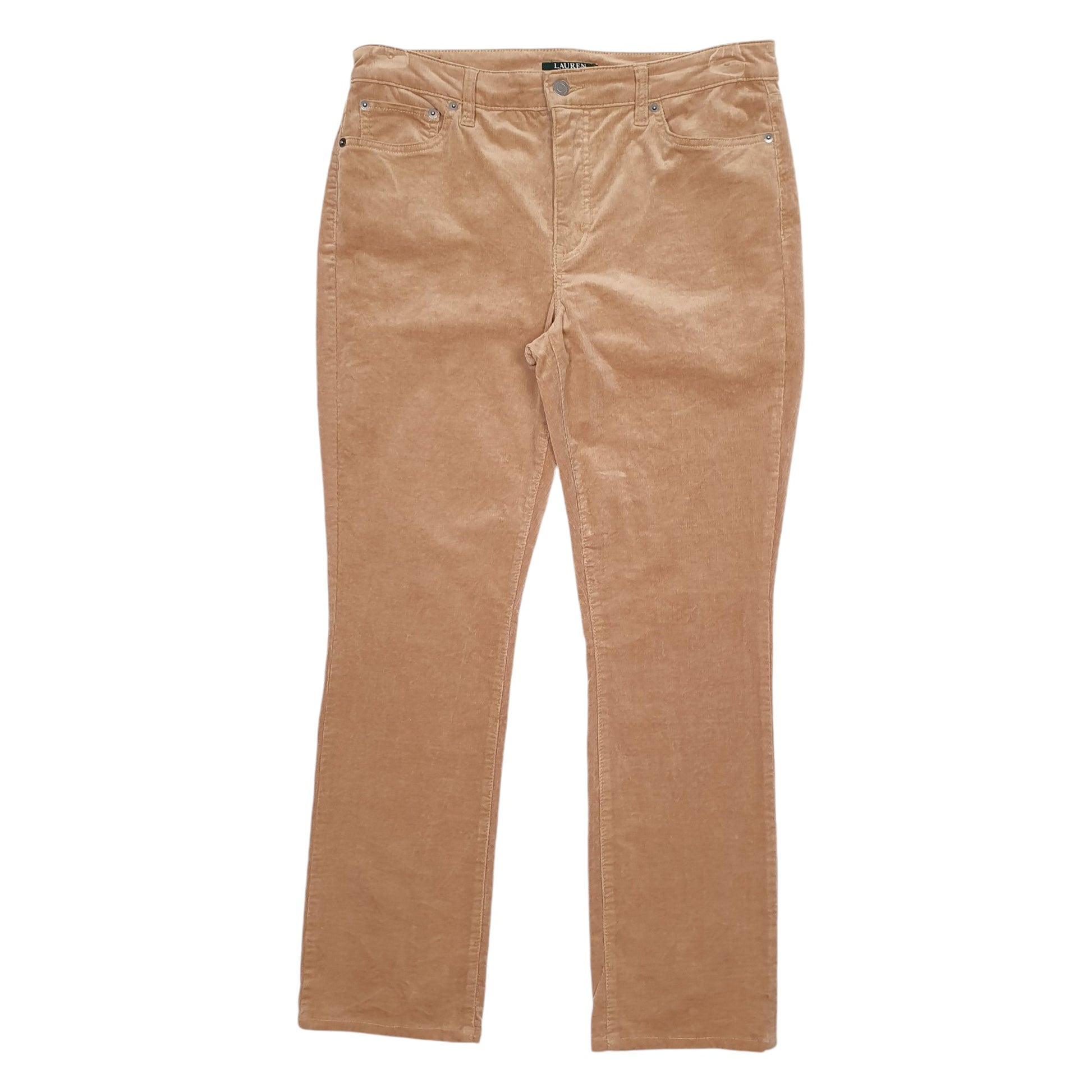 Womens Tan Ralph Lauren  Corduroy Trousers