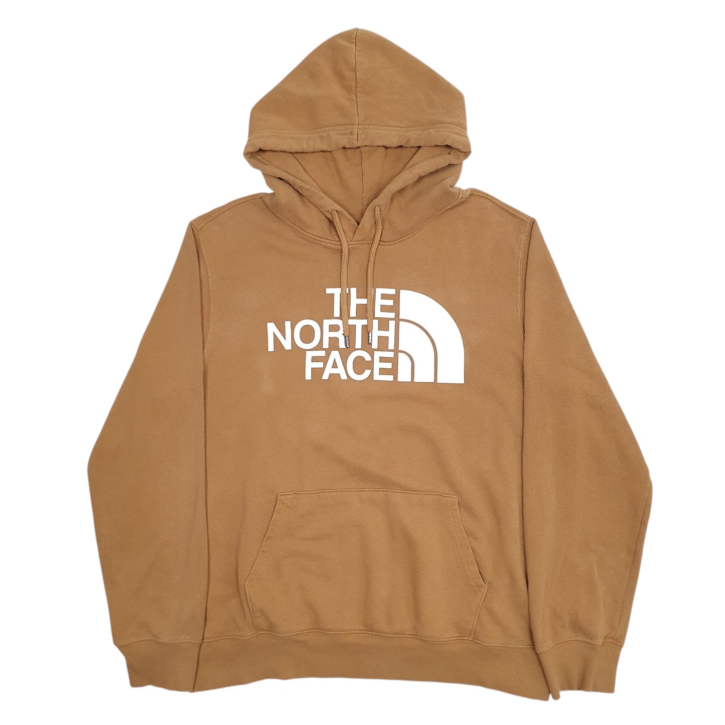 Mens Brown The North Face Spellout Hoodie Jumper