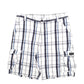 Mens White Wrangler Madras Ivy League Chino Shorts