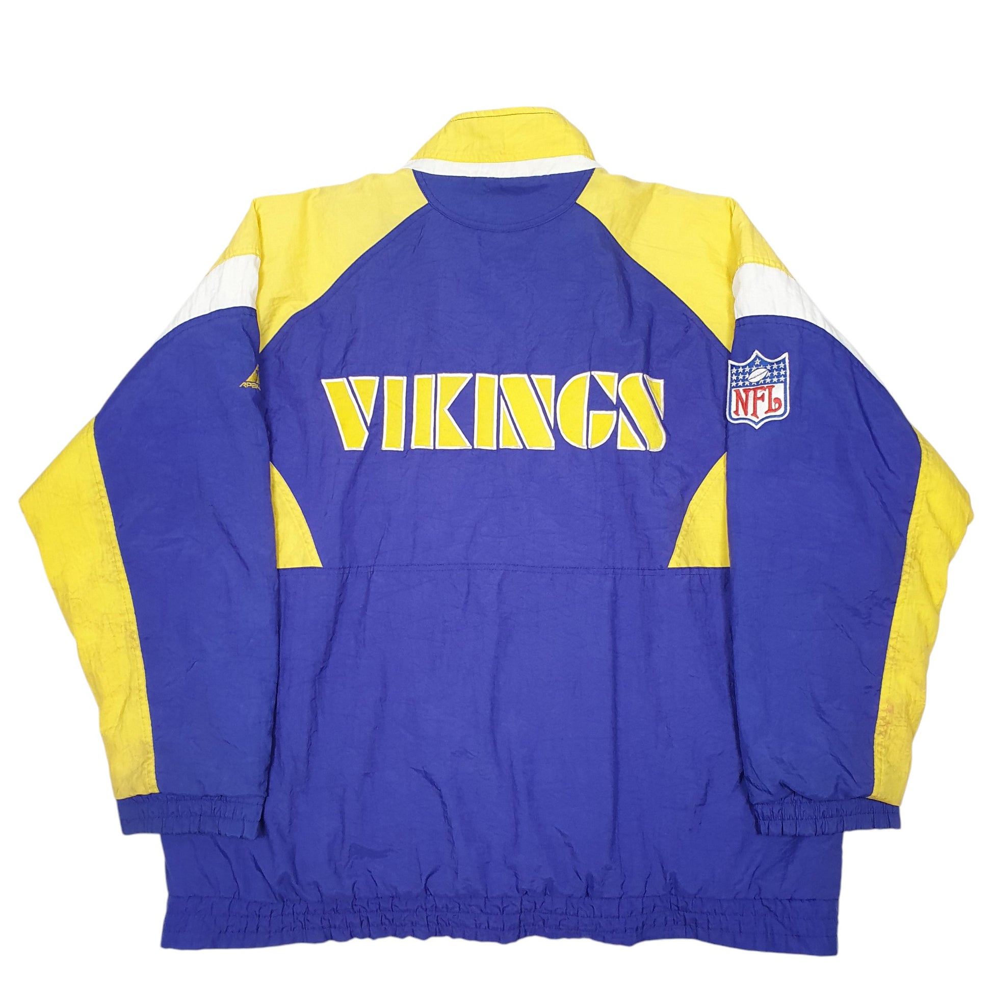 Mens Purple Apex One Vintage NFL Minnesota Vikings Football 90s  Coat