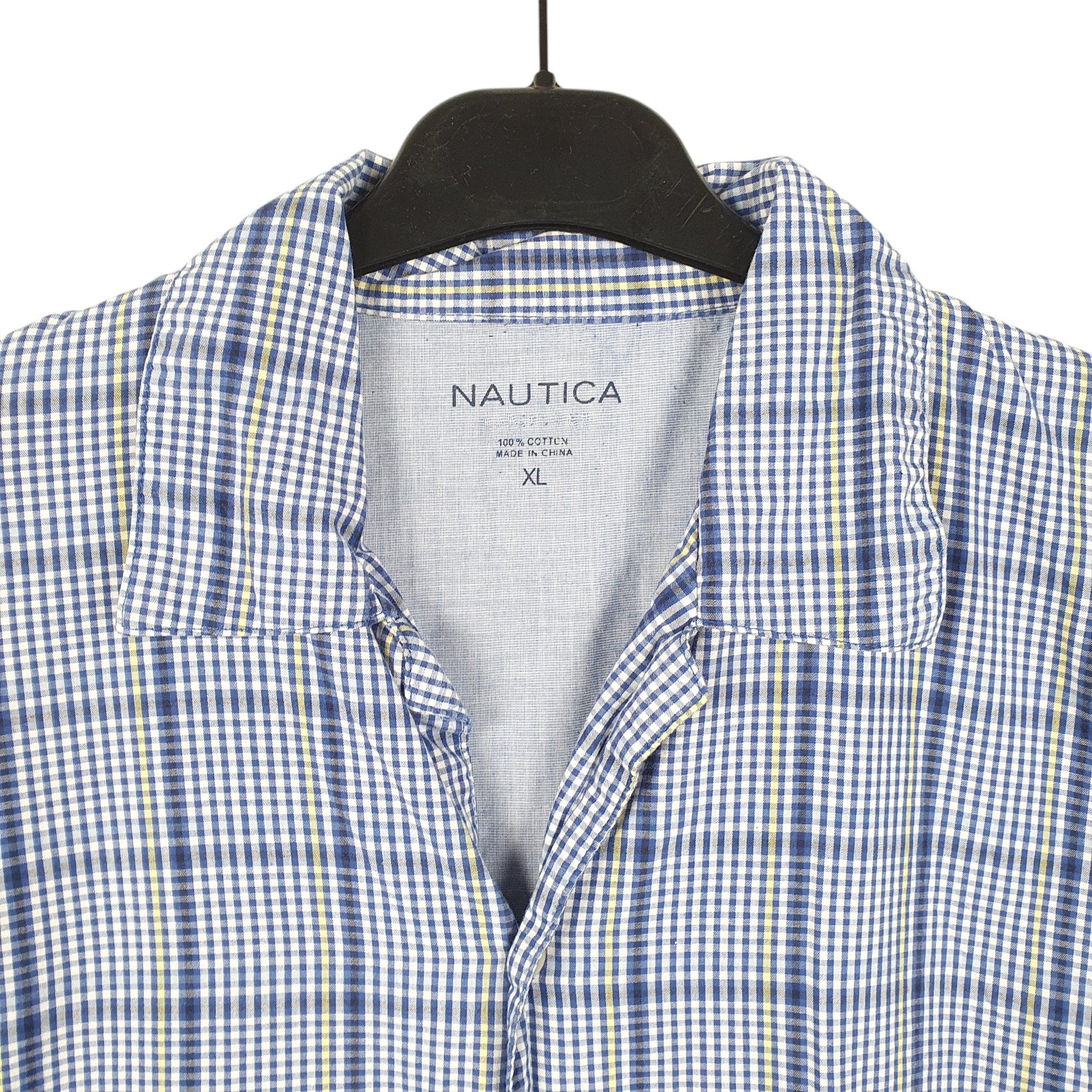 Mens Blue Nautica  Short Sleeve Shirt