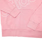 Womens Pink Adidas Spellout Hoodie Jumper