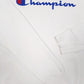 Mens White Champion Script Crewneck Jumper