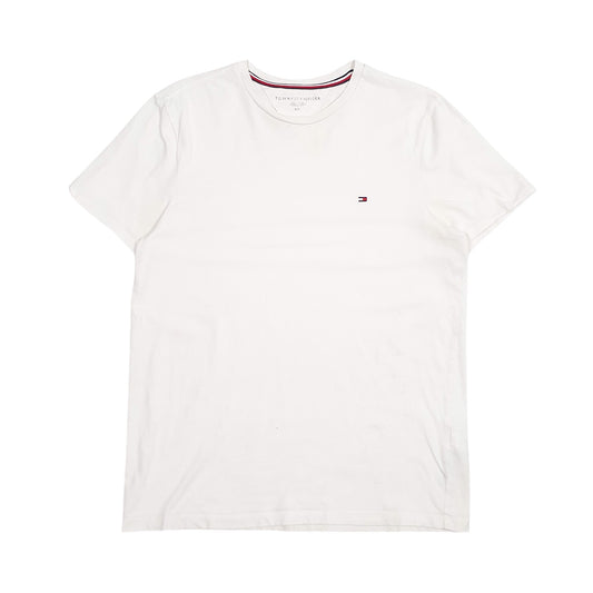 Mens White Tommy Hilfiger  Short Sleeve T Shirt