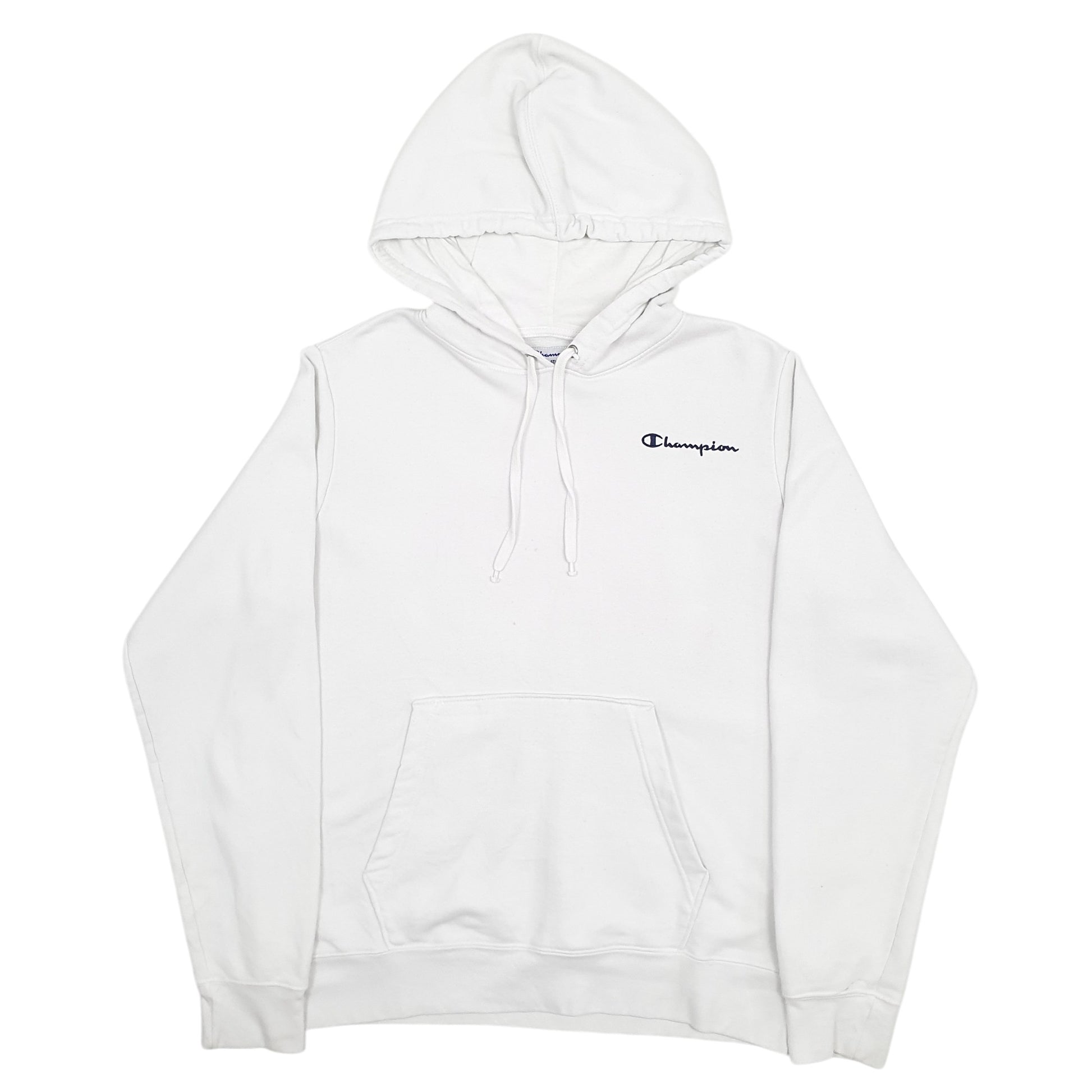 Mens White Champion  Hoodie Jumper