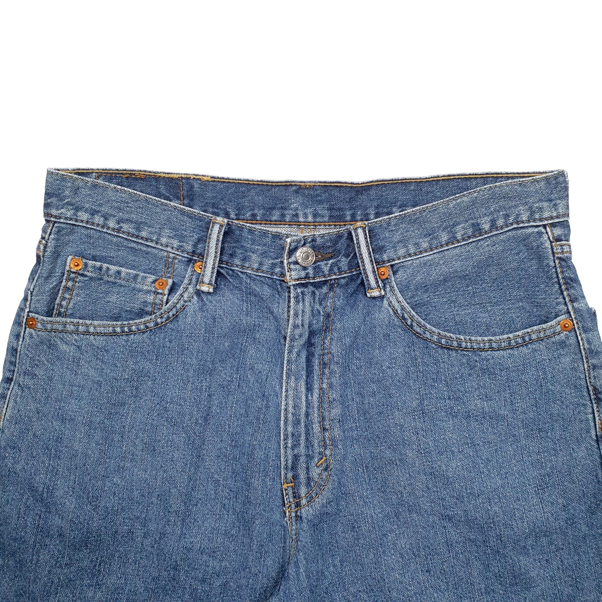 Mens Blue Levis Denim Jeans Jorts 550 Loose Denim Shorts