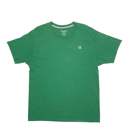 Mens Green Champion  Short Sleeve T Shirt