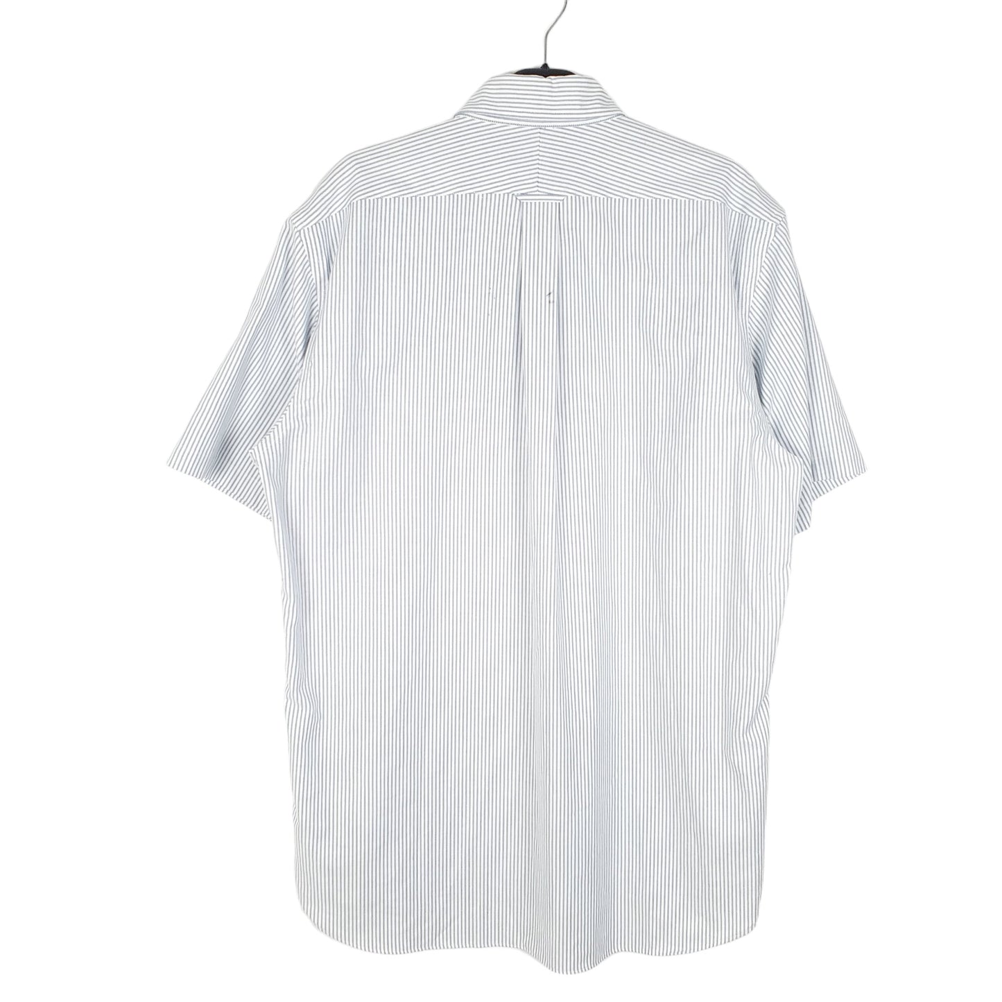 Mens White Lands End Oxford Short Sleeve Shirt