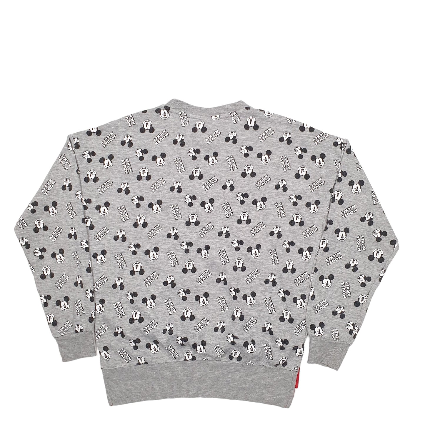 Womens Grey Mickey Mouse  Crewneck Jumper