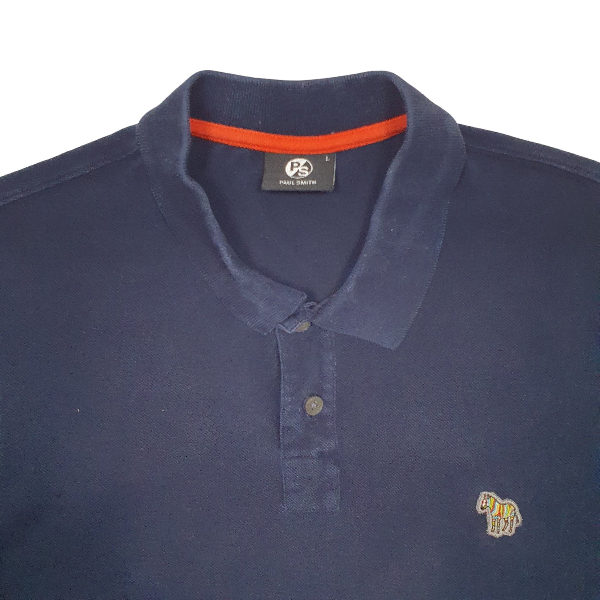 Mens Navy Paul Smith  Short Sleeve Polo Shirt