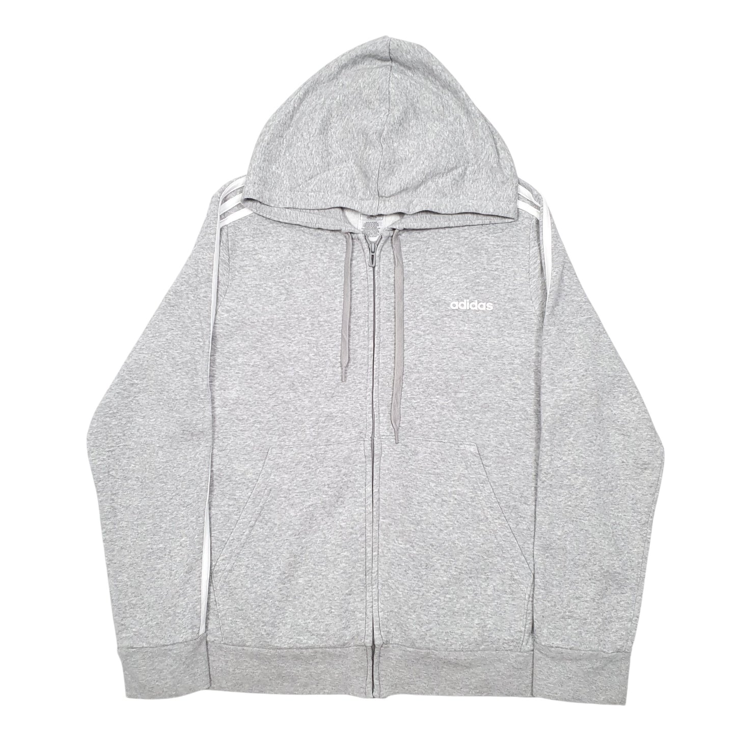 Womens Grey Adidas Hoodie Full Zip Jumper