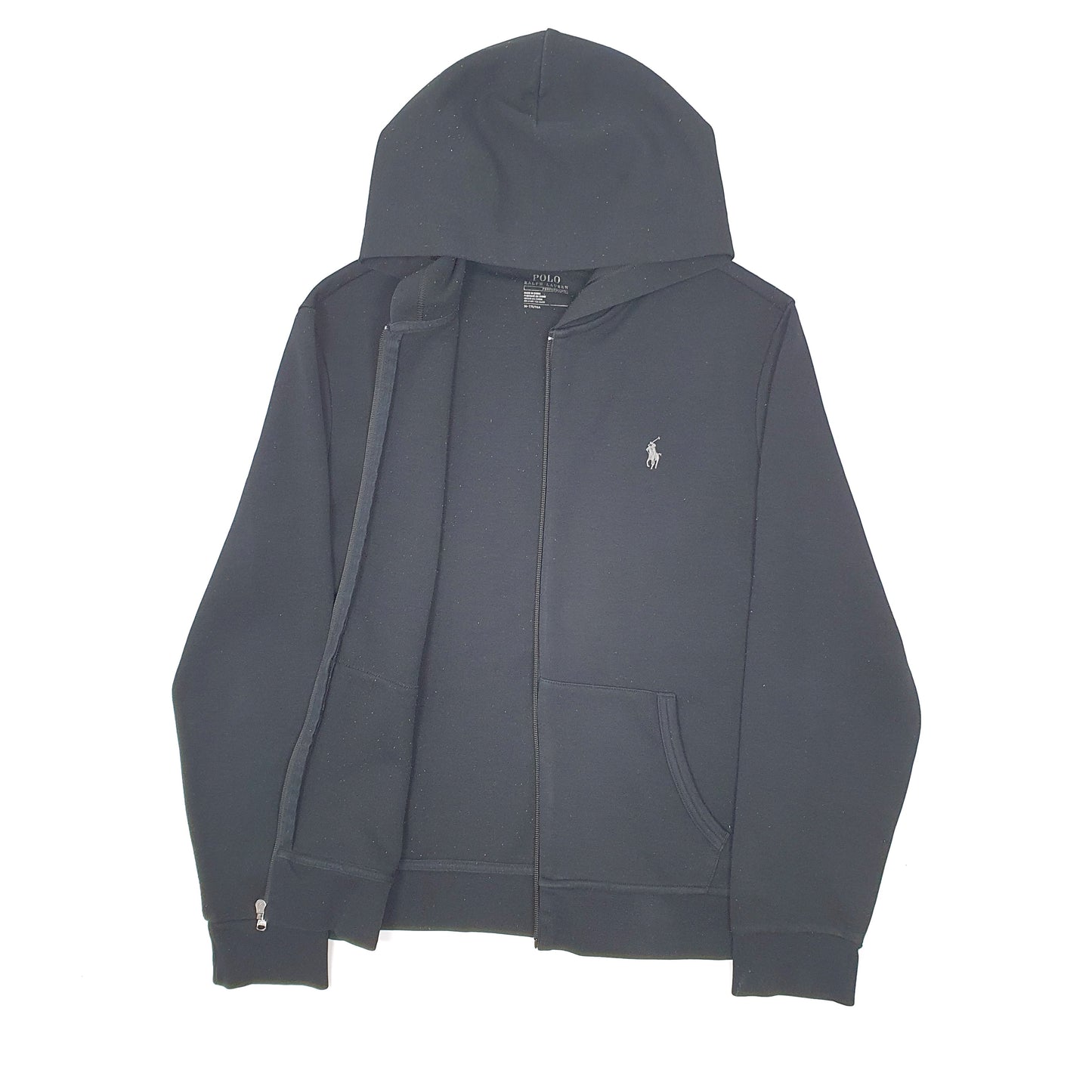 Mens Black Polo Ralph Lauren Hoodie Full Zip Jumper