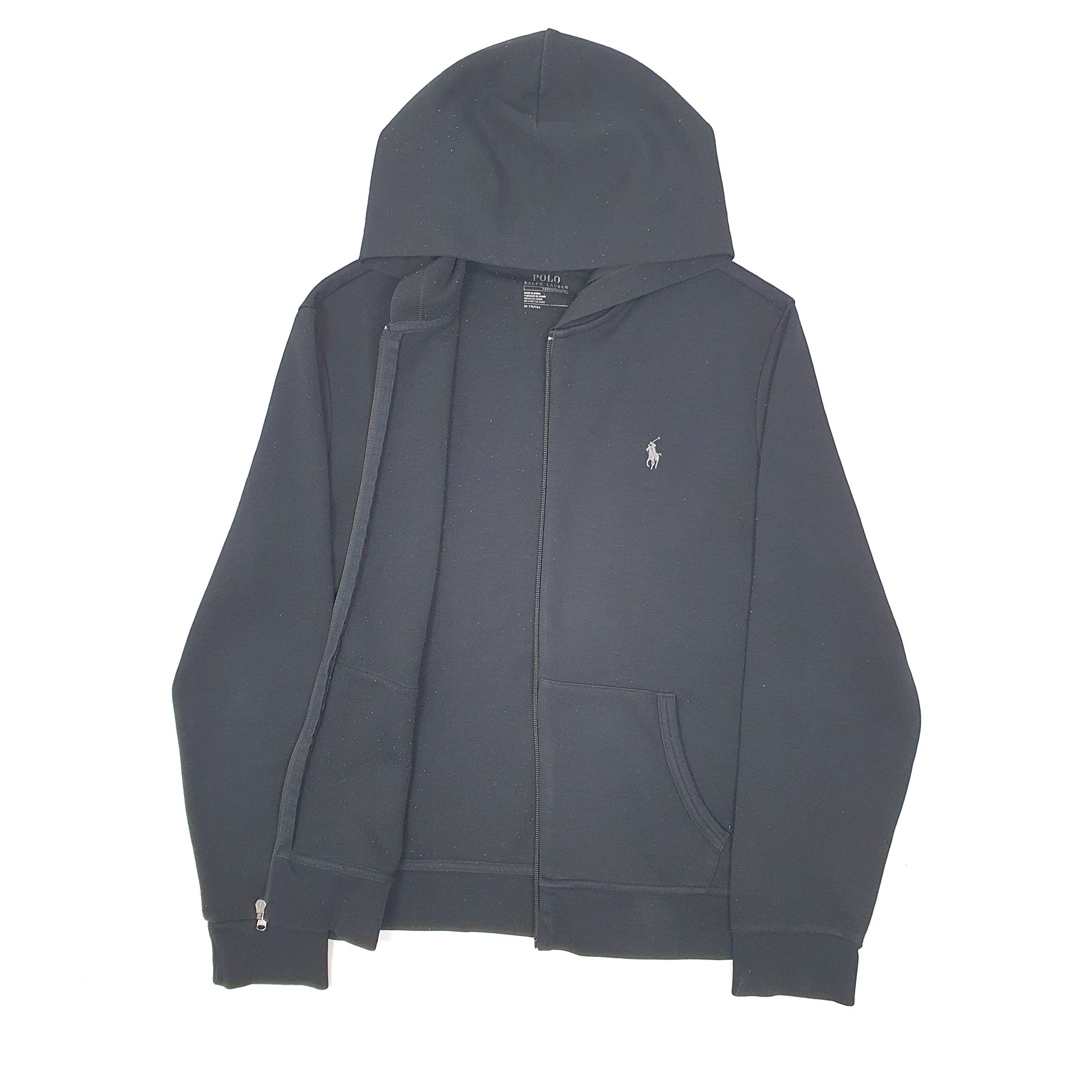 Mens Black Polo Ralph Lauren Hoodie Full Zip Jumper