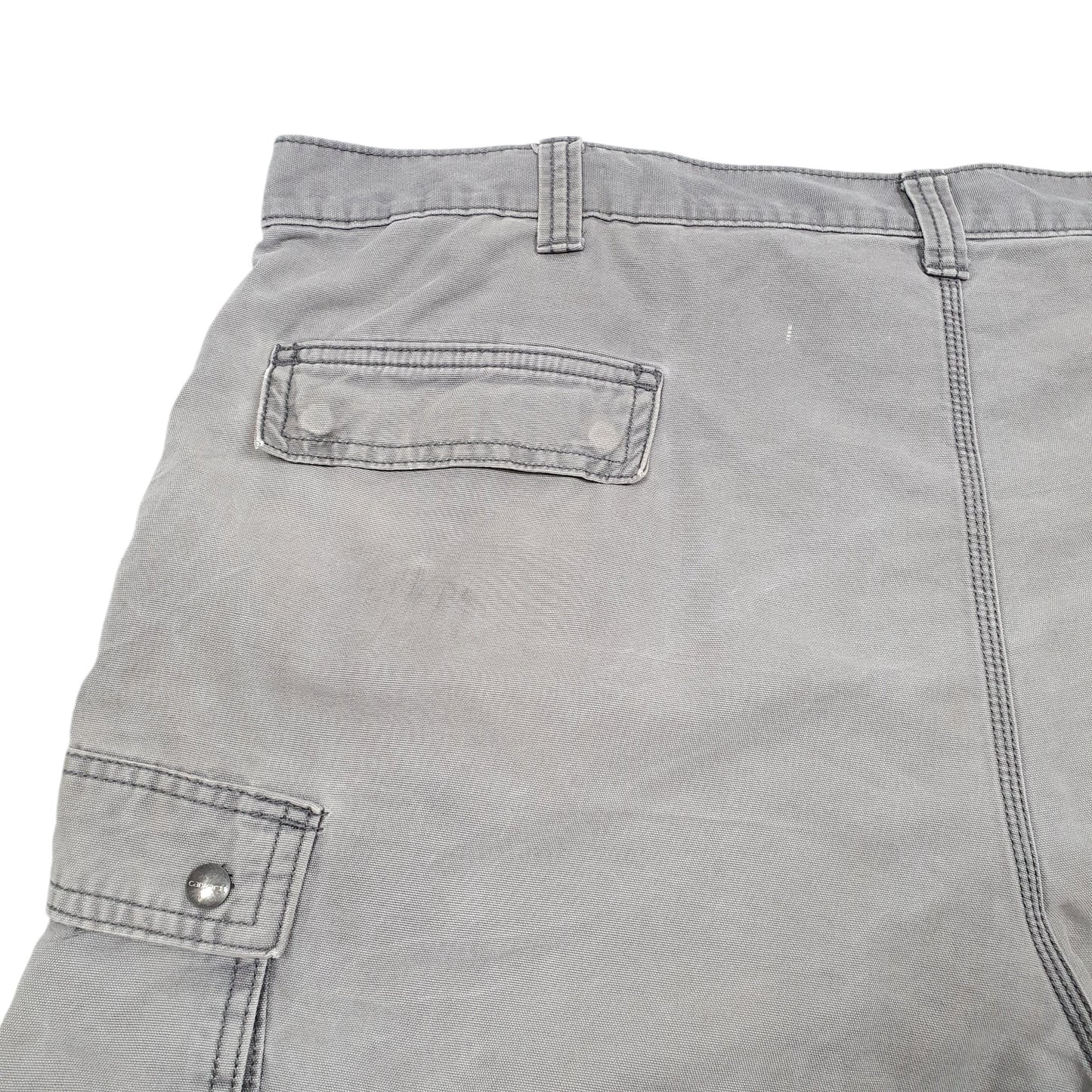 Mens Grey Carhartt Workwear Relaxed Cargo Shorts