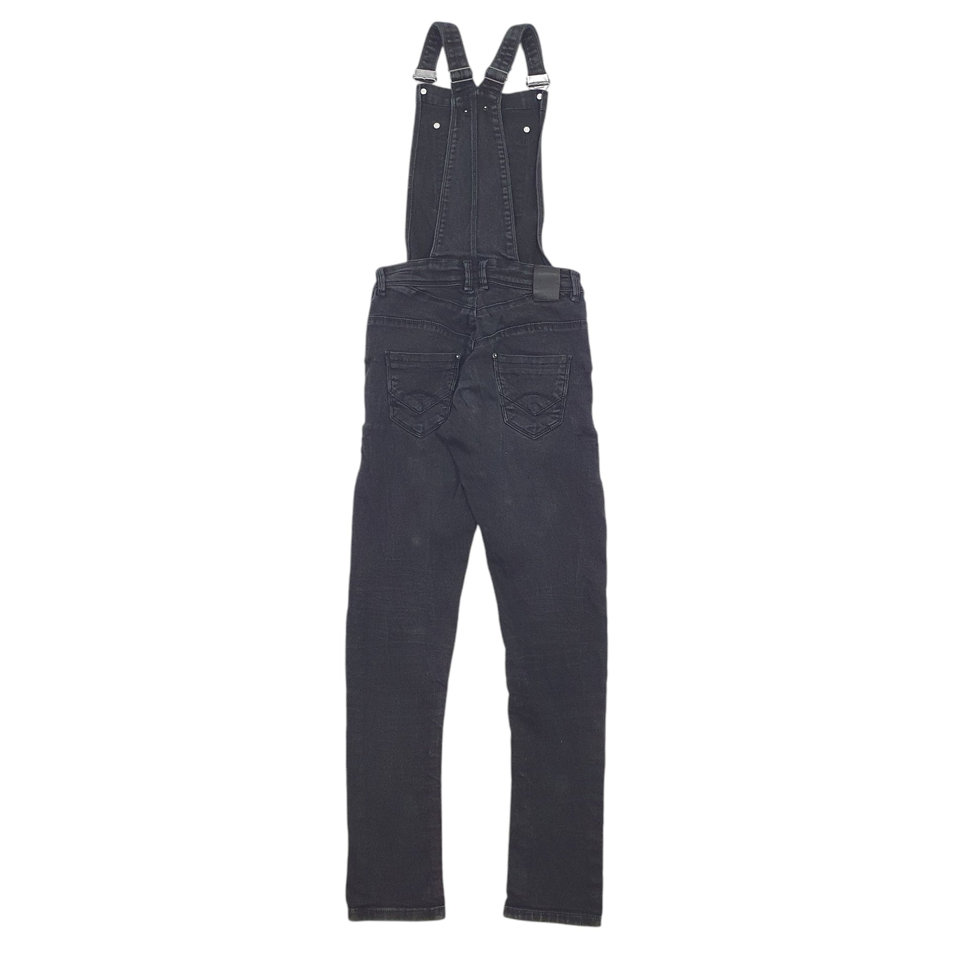 Womens Black Unbranded  Dungaree Trousers