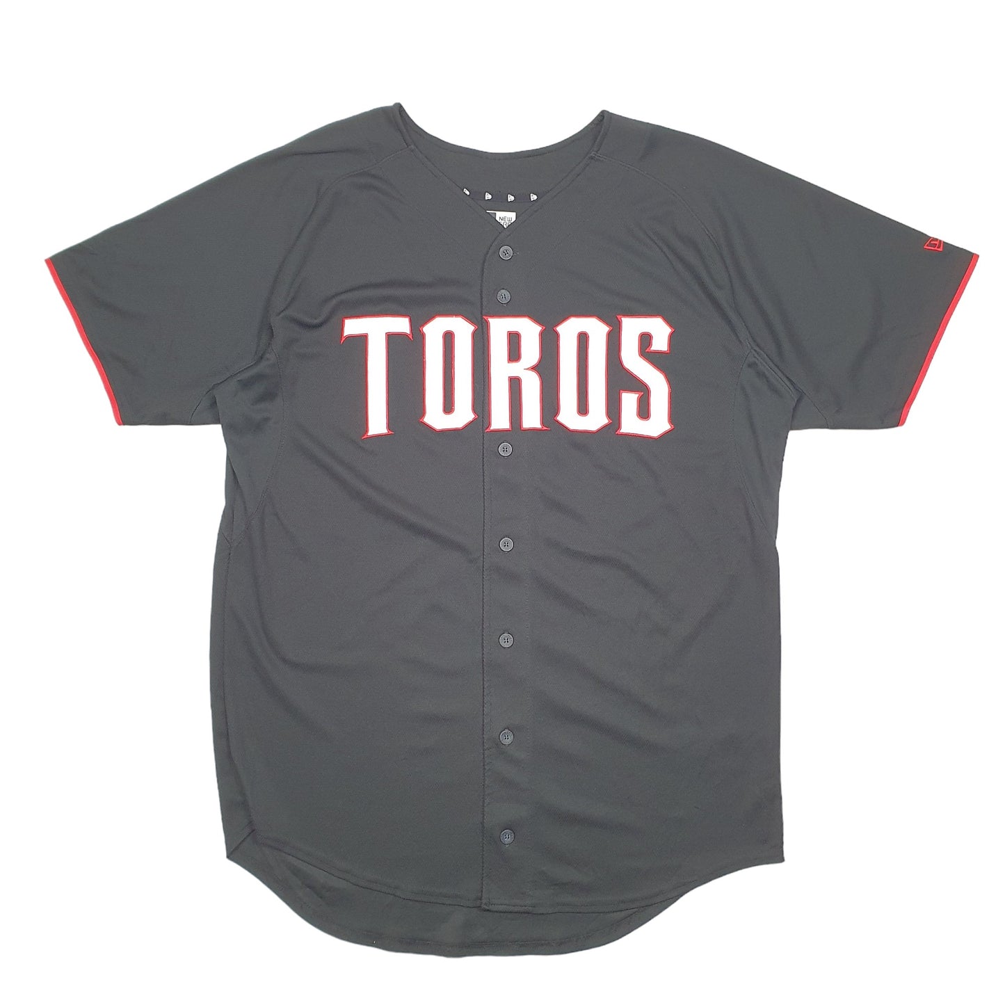 Mens Black New Era Baseball Jersey Tijuana Toros Short Sleeve T Shirt