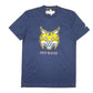 Mens Navy Adidas Pep Band Big Cat Active Workout Gym Short Sleeve T Shirt