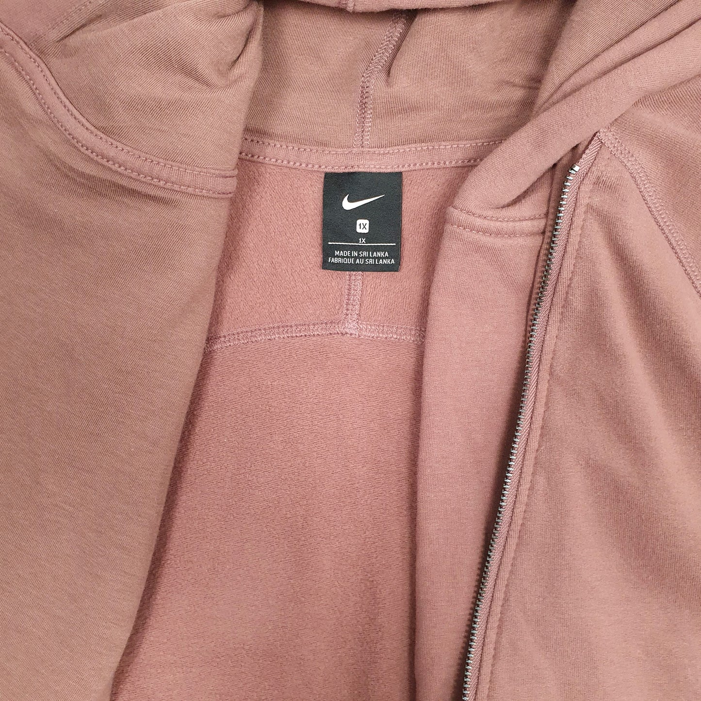 Womens Pink Nike Hoodie Full Zip Jumper