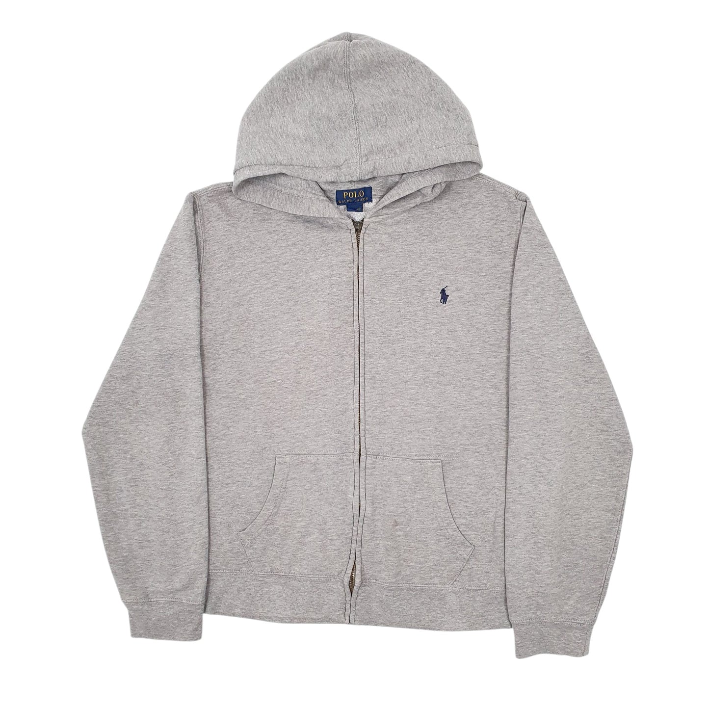 Womens Grey Polo Ralph Lauren Hoodie Full Zip Jumper