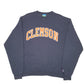 Mens Navy Champion Clemson College USA Spellout Crewneck Jumper