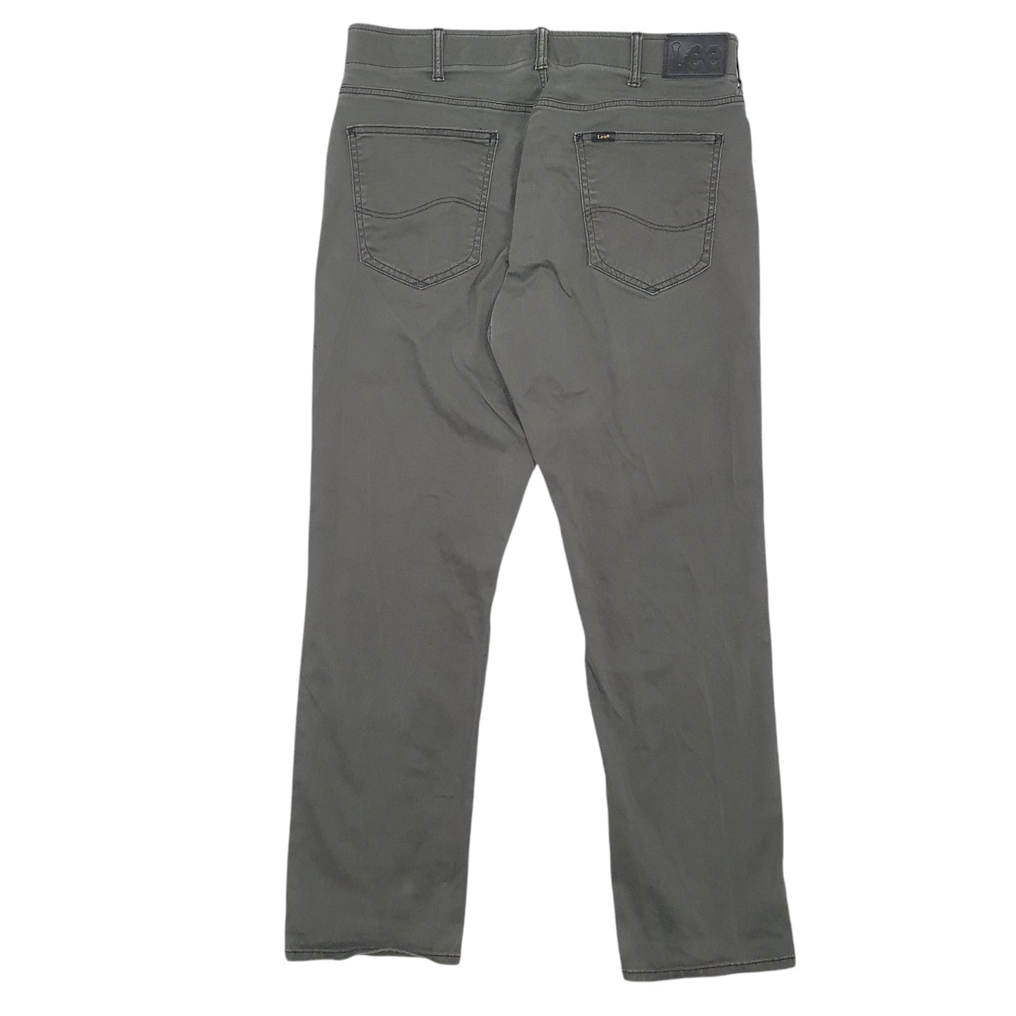 Mens Grey Lee Extreme Motion Chino Trousers