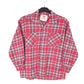 Womens Red Levis Flannel Overshirt Shacket Long Sleeve Shirt