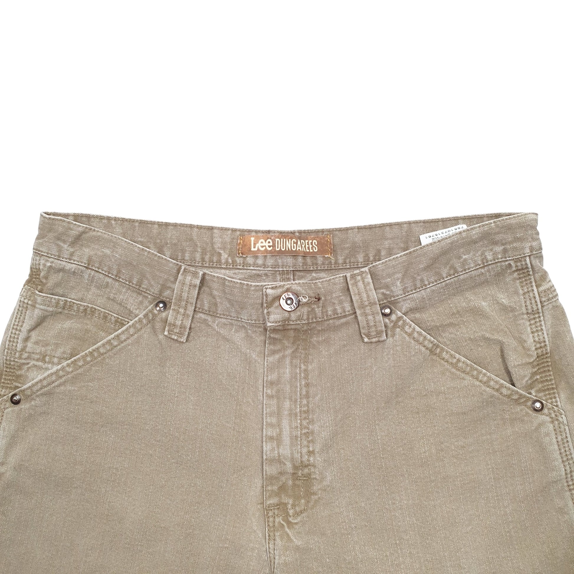 Mens Beige Lee Dungarees Carpenter Shorts