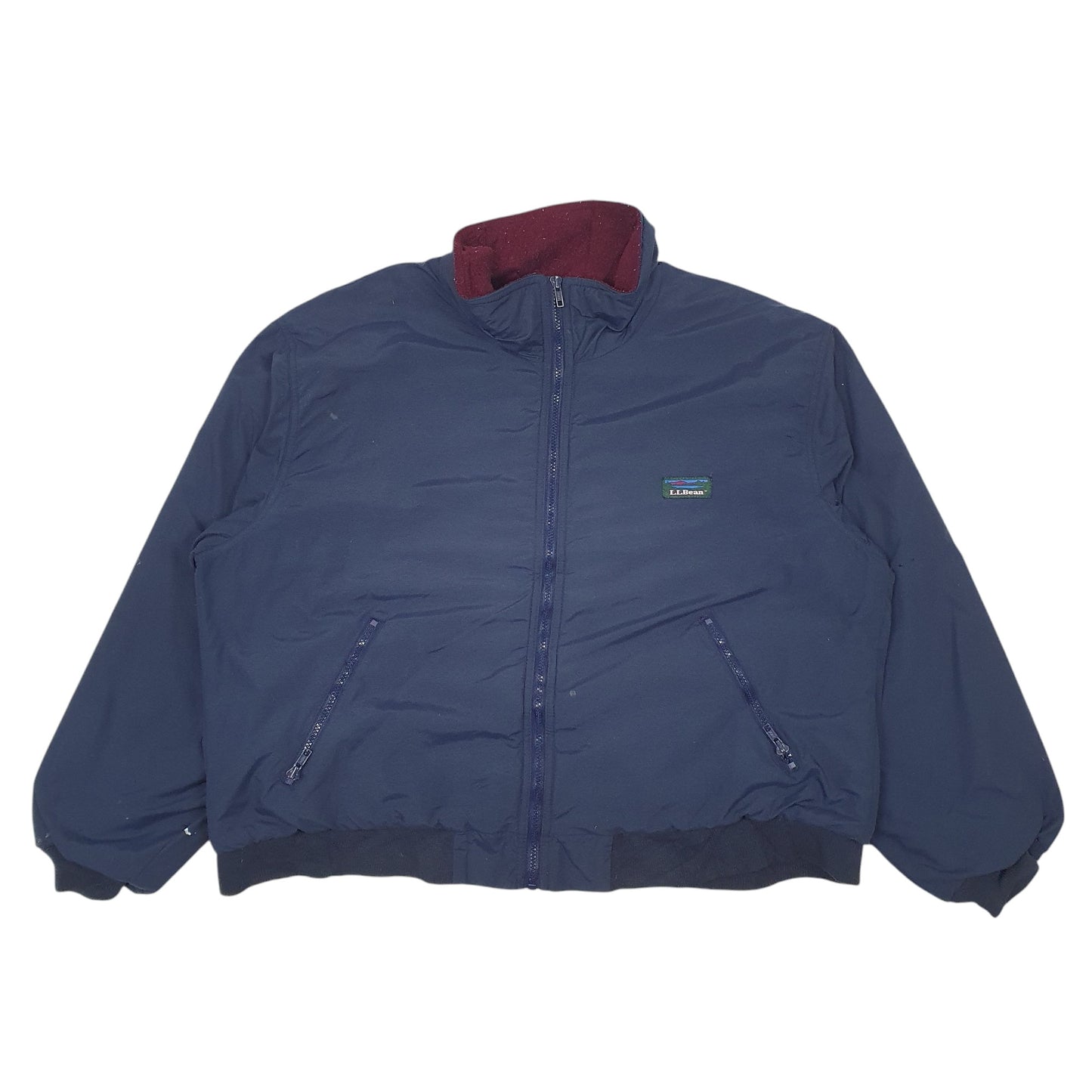 Mens Navy LL Bean Vintage 80s  Coat