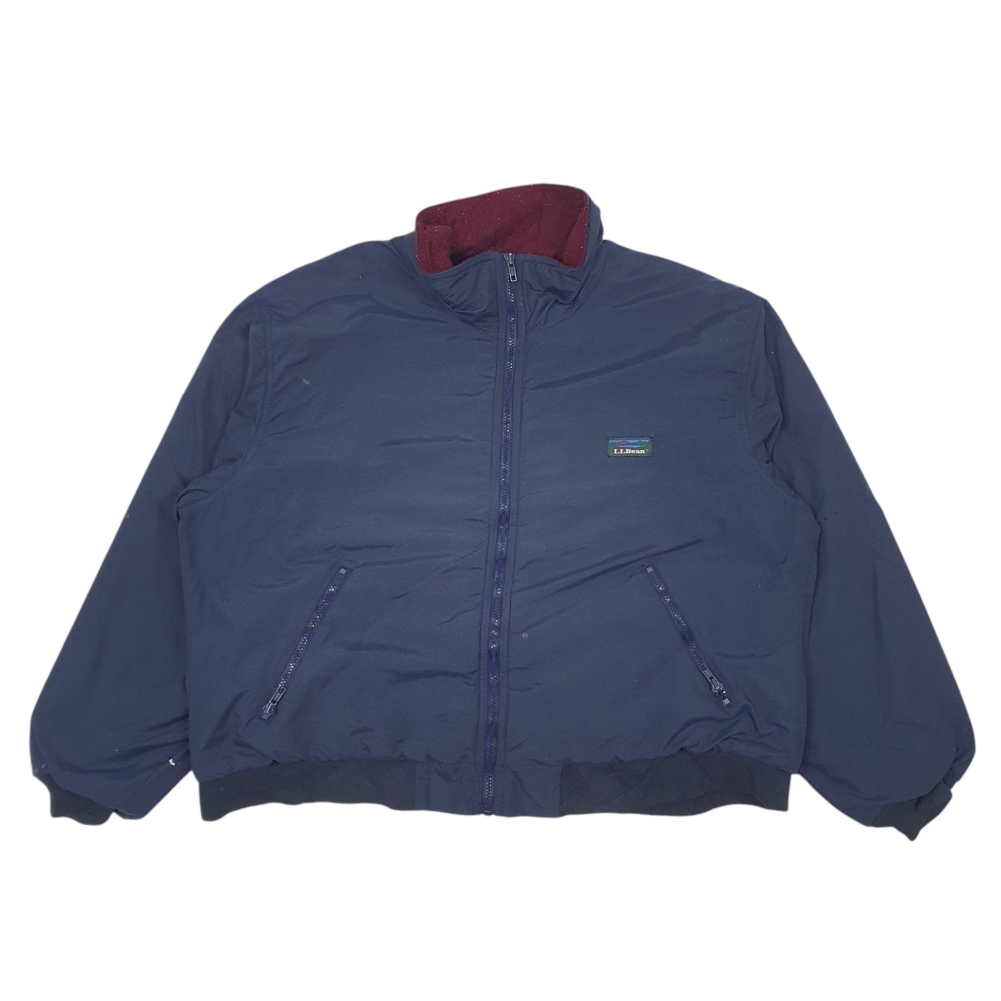 Mens Navy LL Bean Vintage 80s  Coat