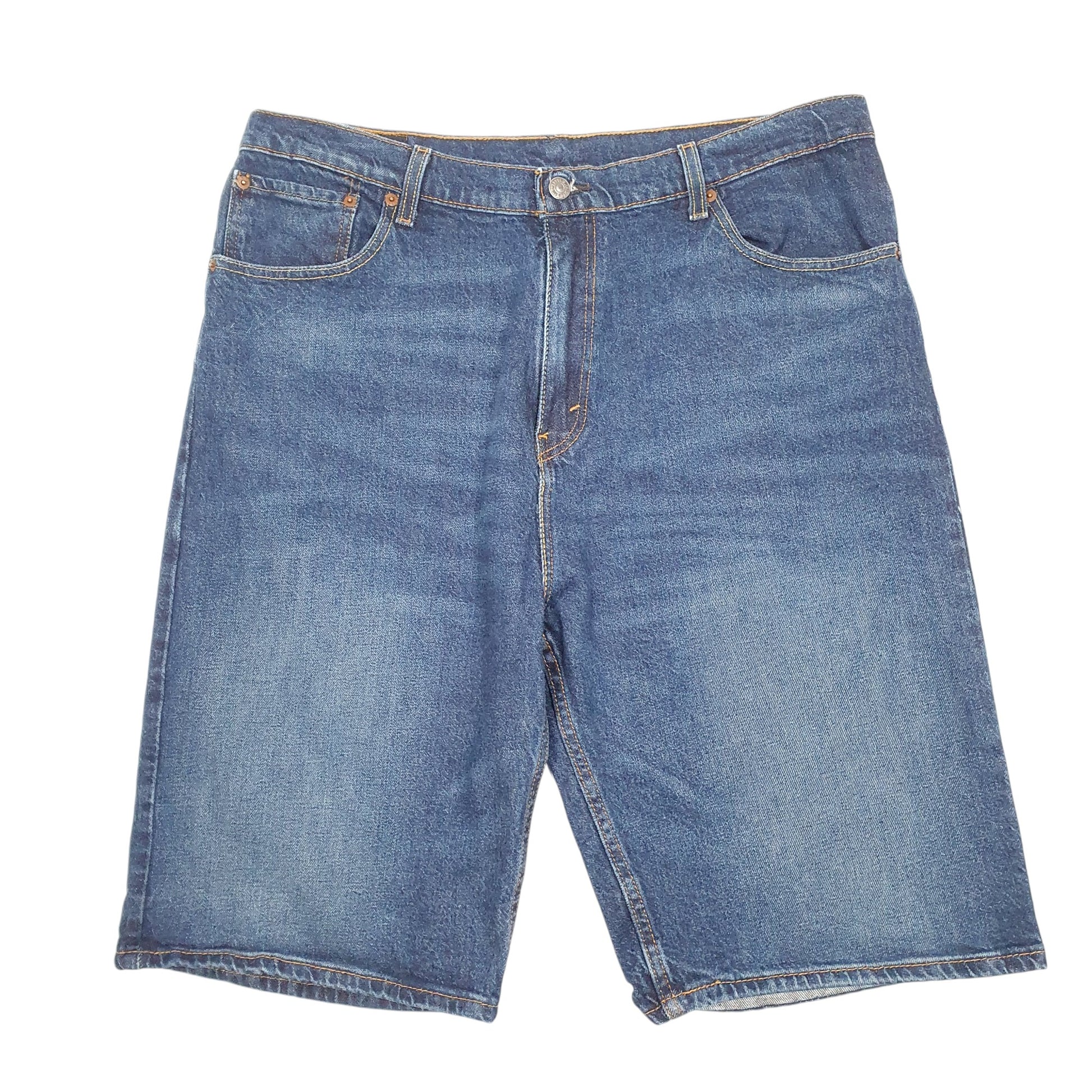 Mens Blue Levis Loose 569 Jorts Denim Shorts