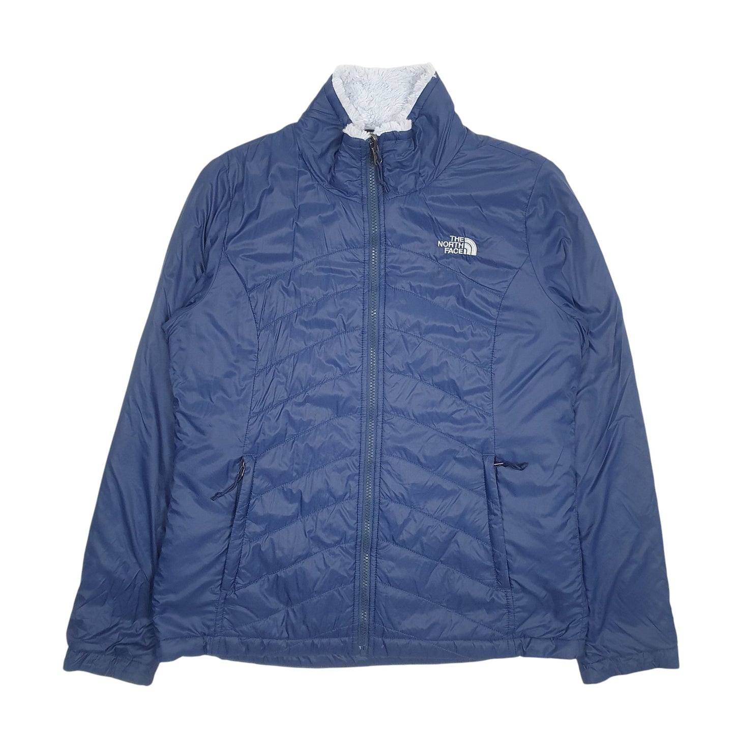 Womens Blue The North Face Fleece Lined  Coat