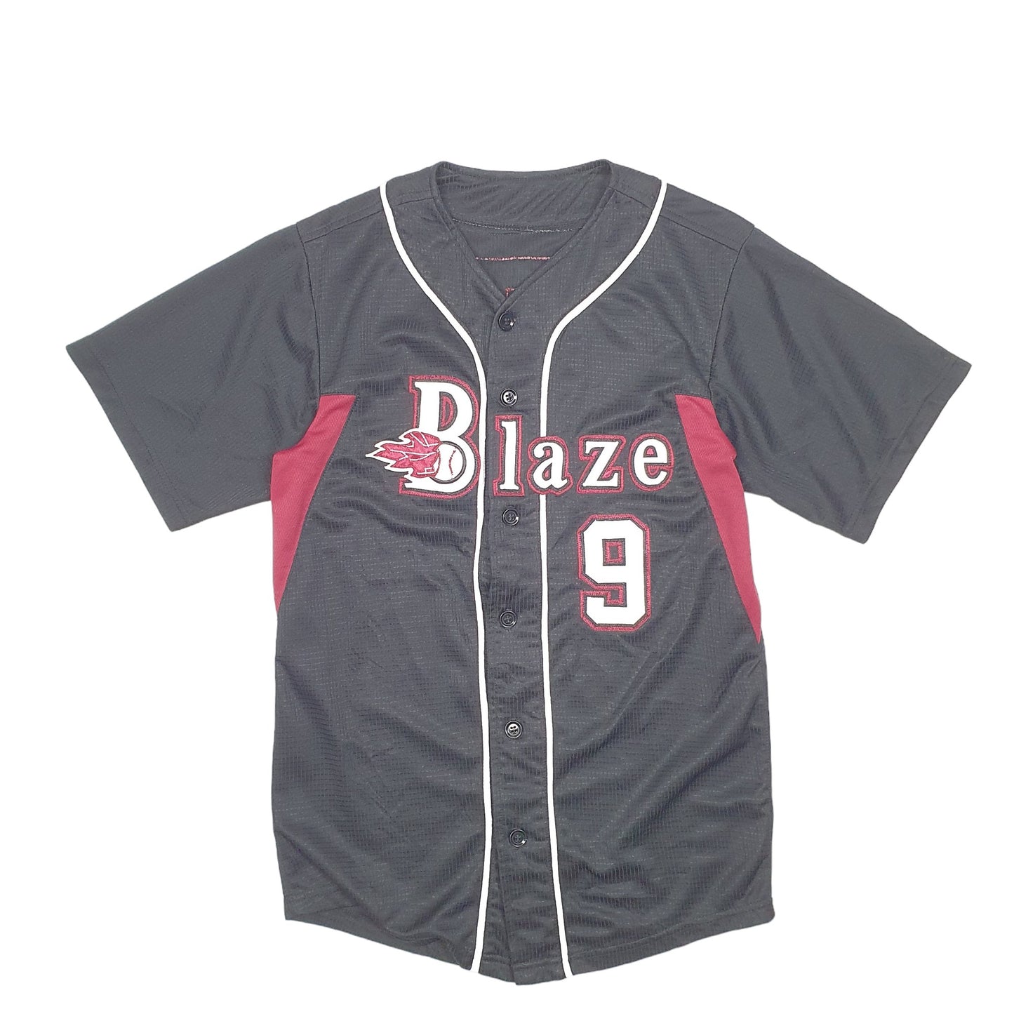 Mens Black Custom Sportswear Baseball Jersey Blazers 9 USA Short Sleeve T Shirt