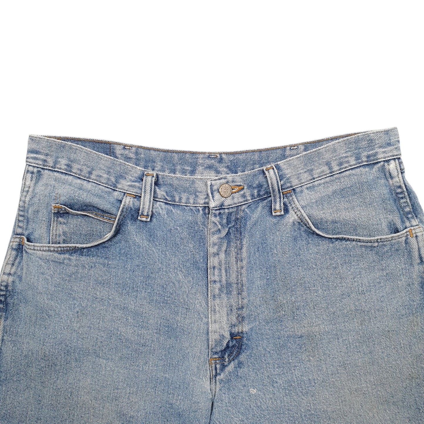 Mens Blue Wrangler Denim Jeans Jorts Denim Shorts